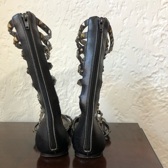 ALDO Studded Gladiator Sandals 6.5 Nitara Flats - Picture 3 of 6